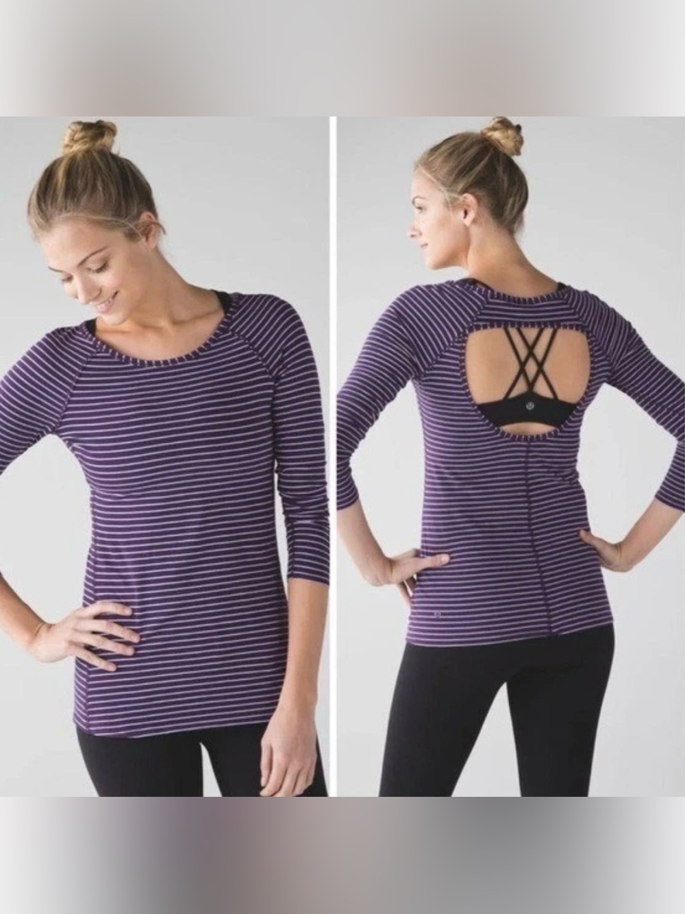 Lululemon Physically Fit Long Sleeve Tee Pima Cotton W3MDMS Open Back